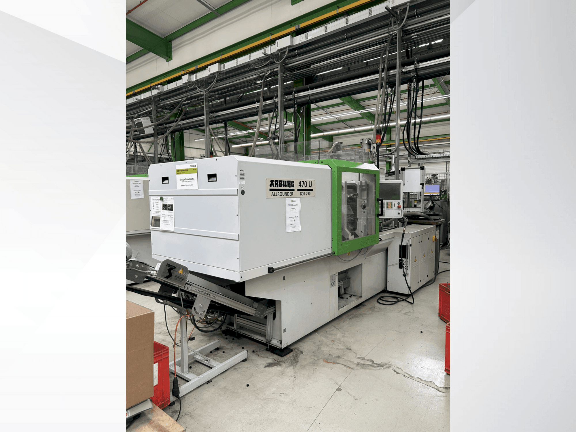 Vista Frontal  da Arburg 470 U / 800-290  máquina