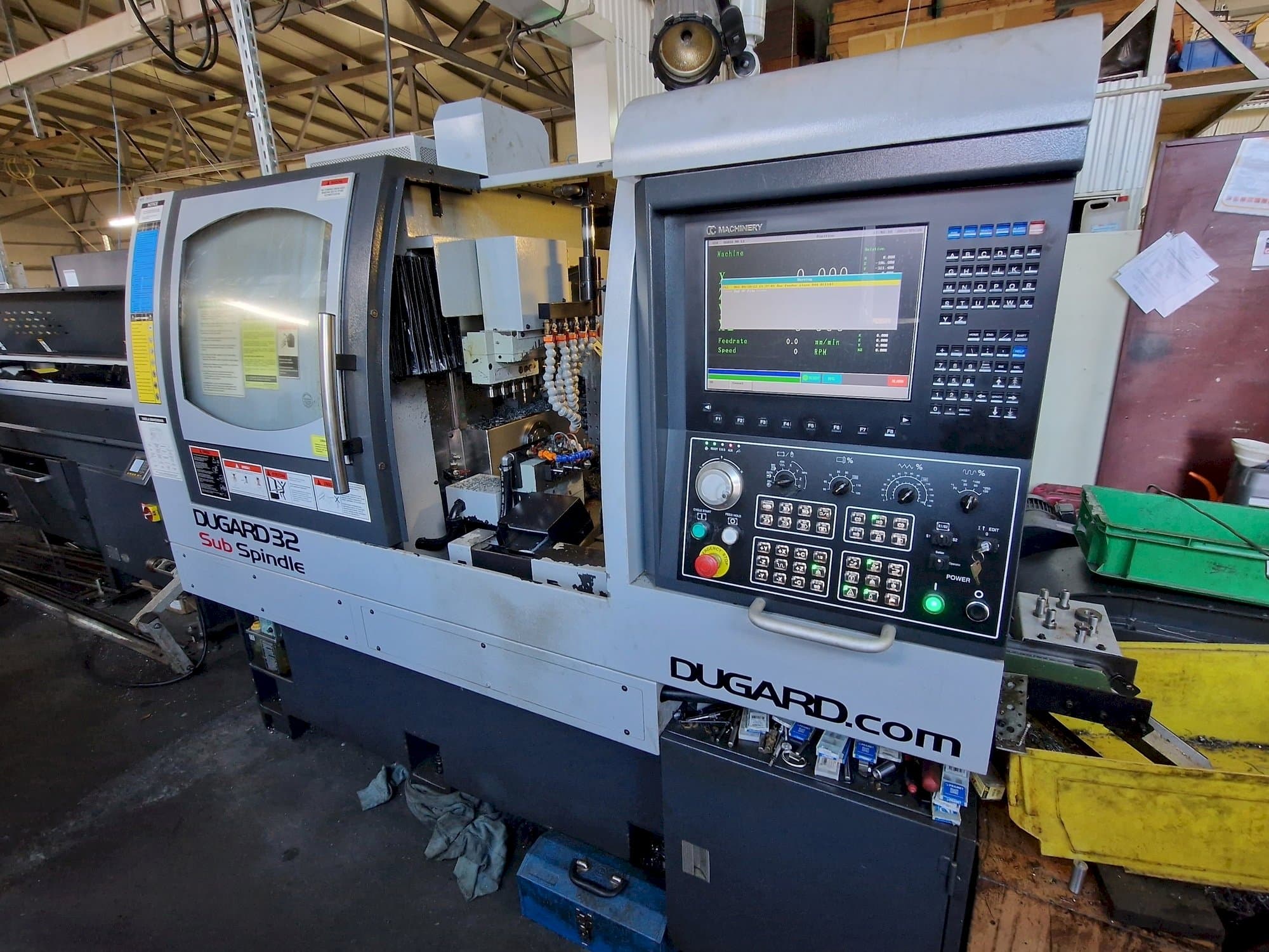 Vista Frontal  da Dugard									 32 Sub Spindle  máquina