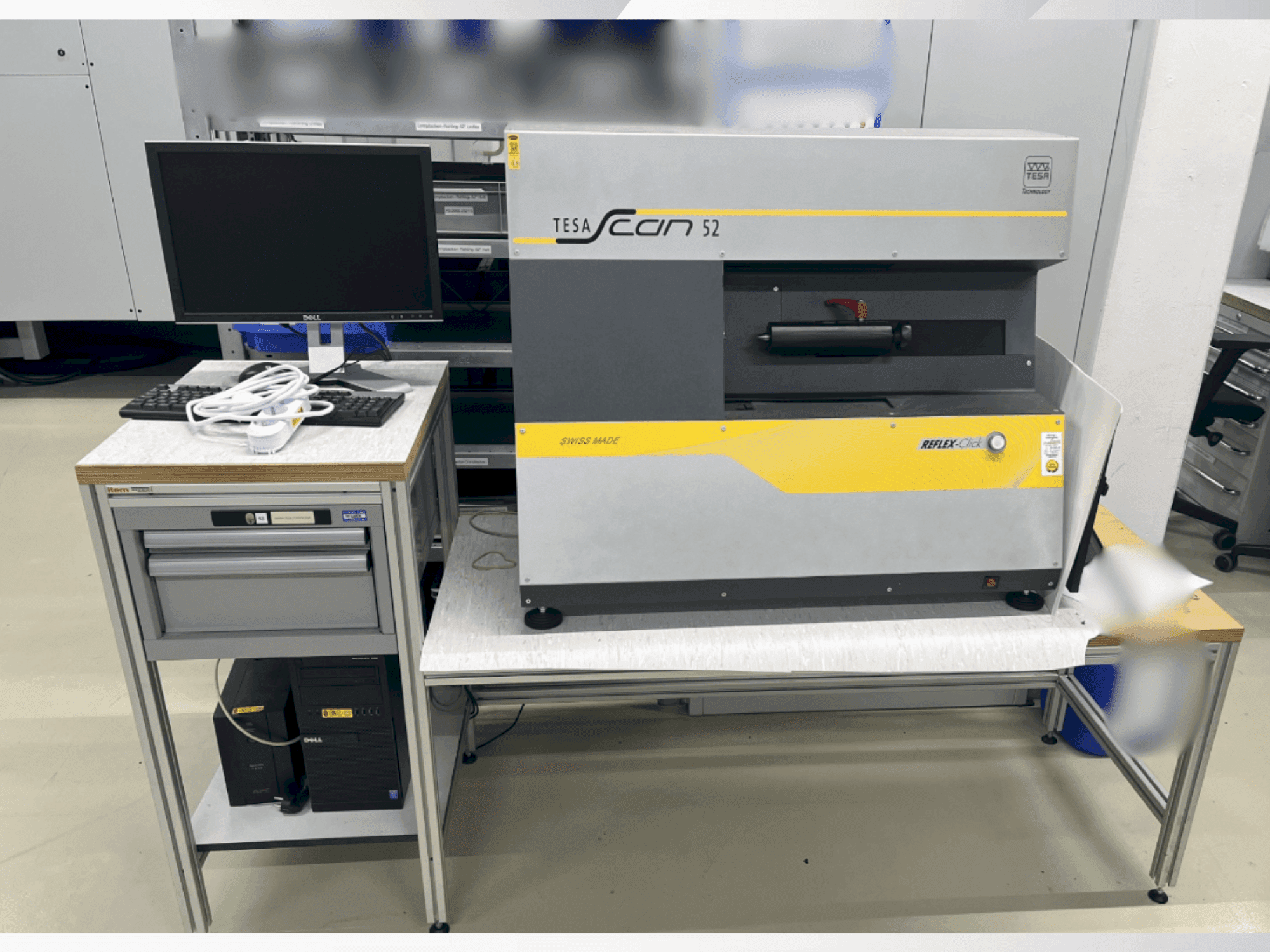 Vista Frontal  da TESA Scan 52  máquina