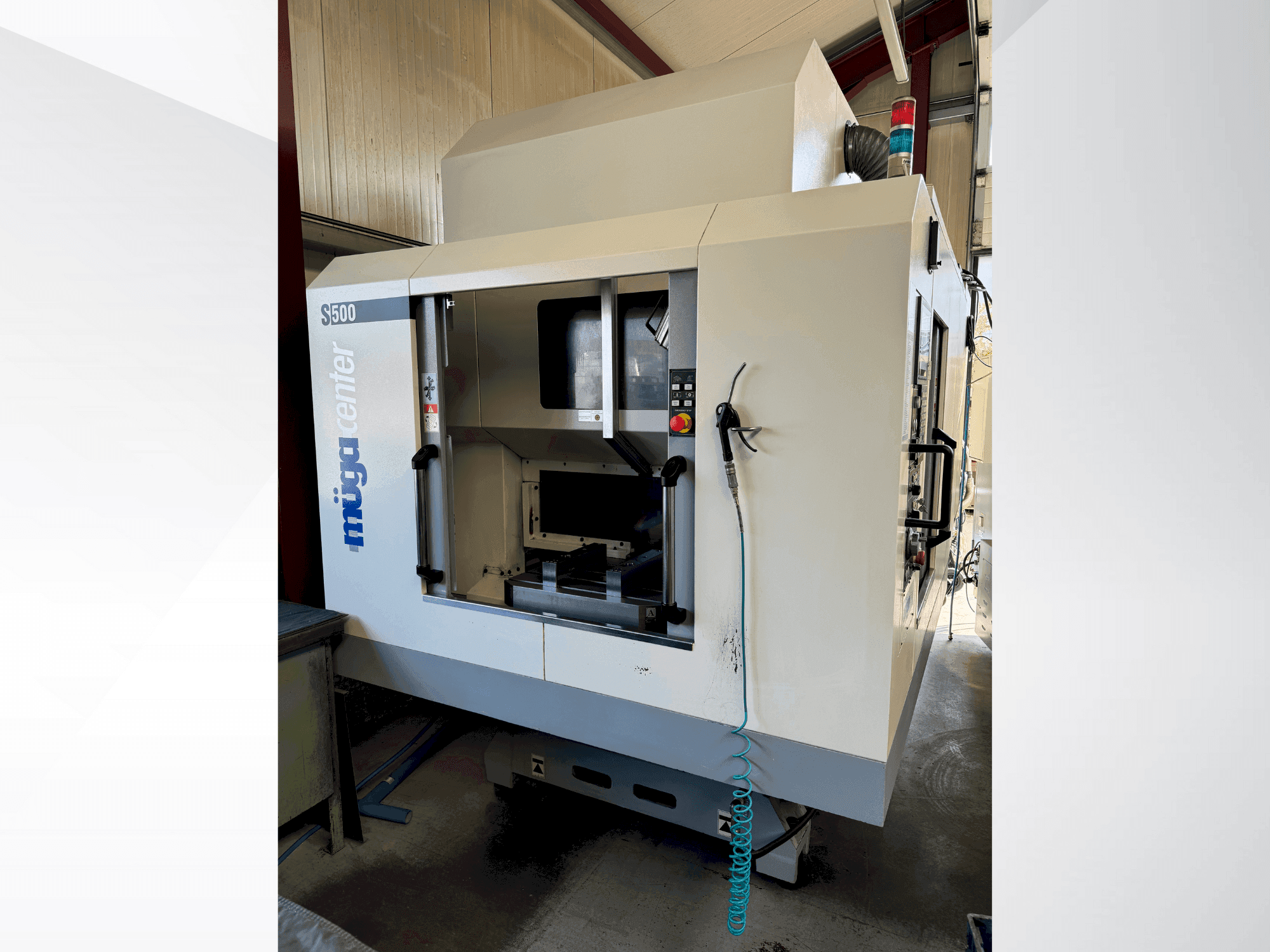 Vista Frontal  da Muga S500  máquina