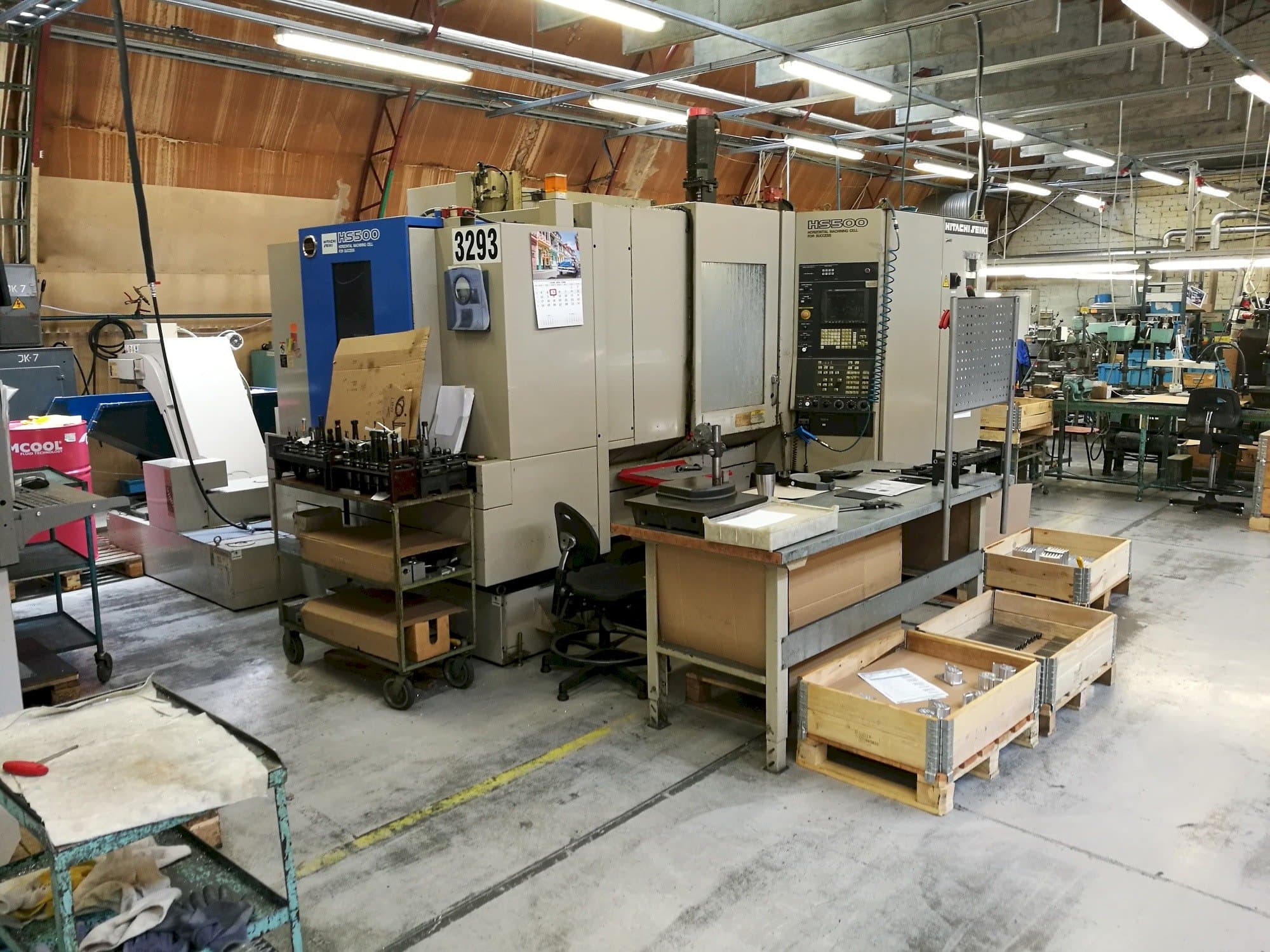 Vista Frontal  da HITACHI SEIKI HS 500  máquina