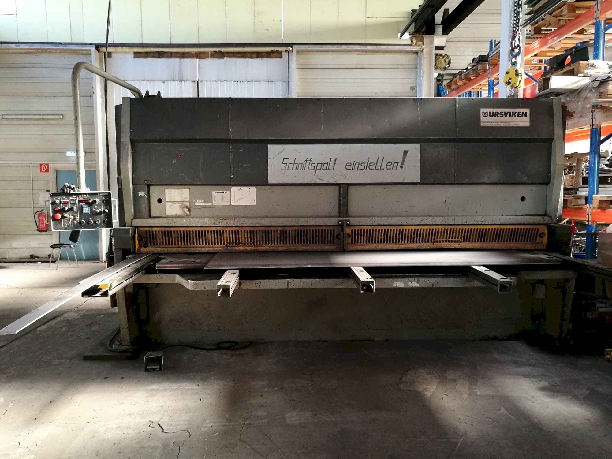 Vista Frontal  da Ursviken GSA 640  máquina