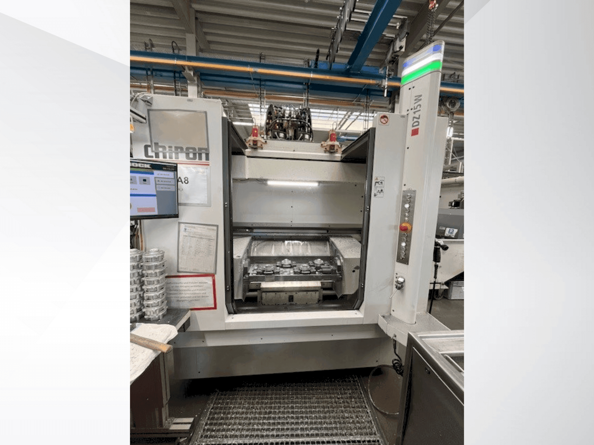 Vista Frontal  da CHIRON DZ 15 W  máquina