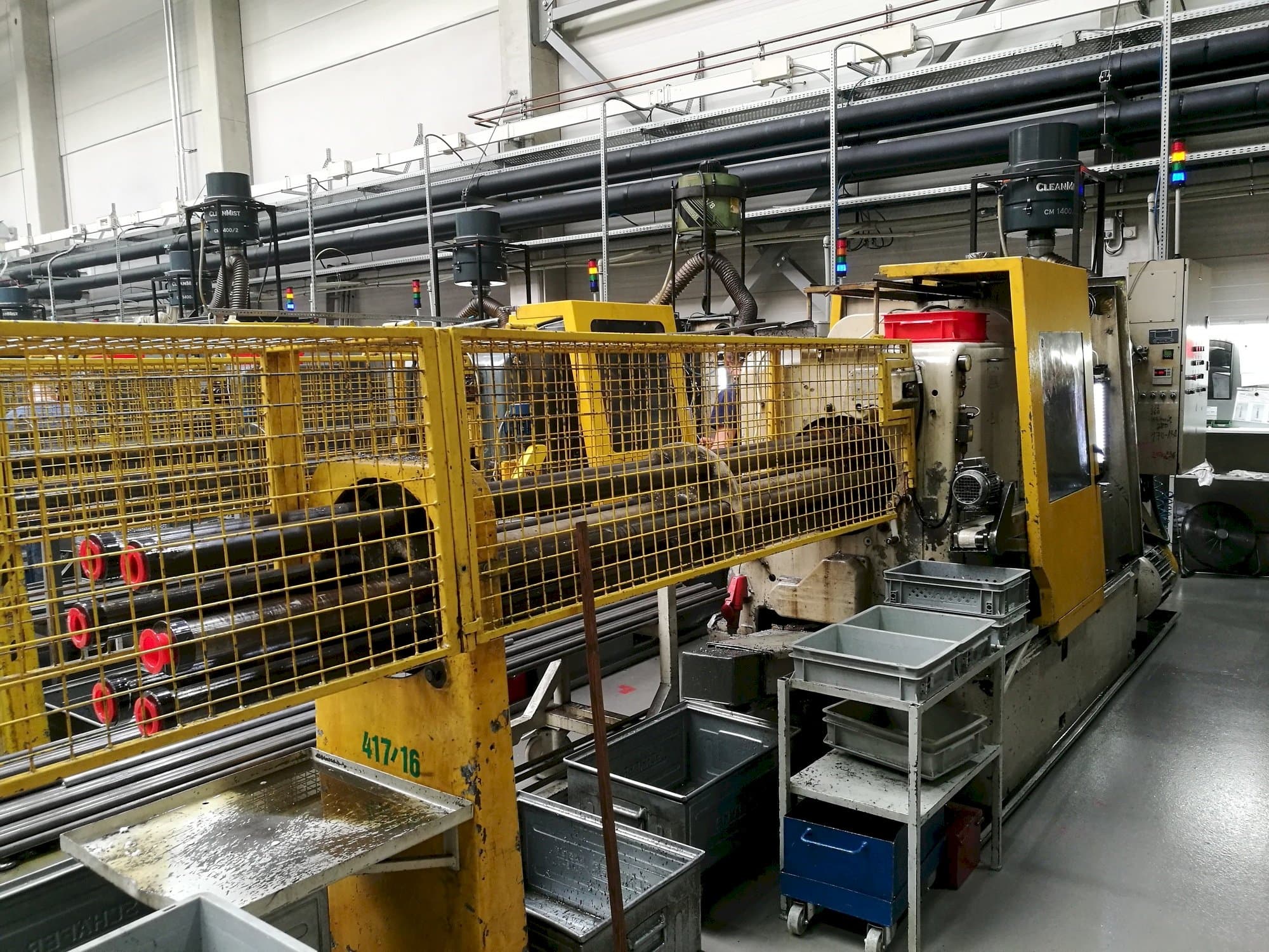 Vista Frontal  da Wickman 1  3/8"-6  máquina