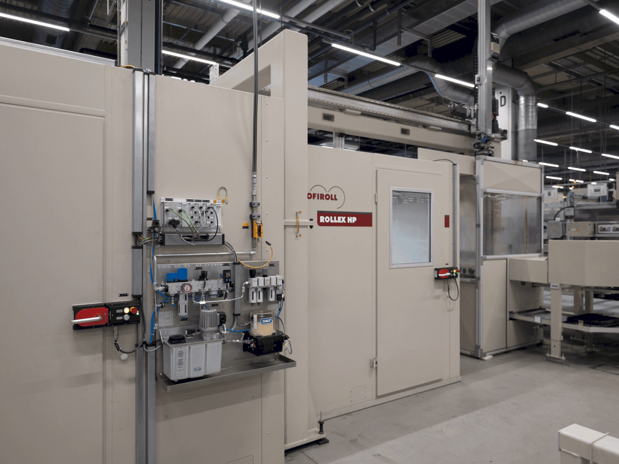 Vista Frontal  da PROFIROLL ROLLEX HP  máquina