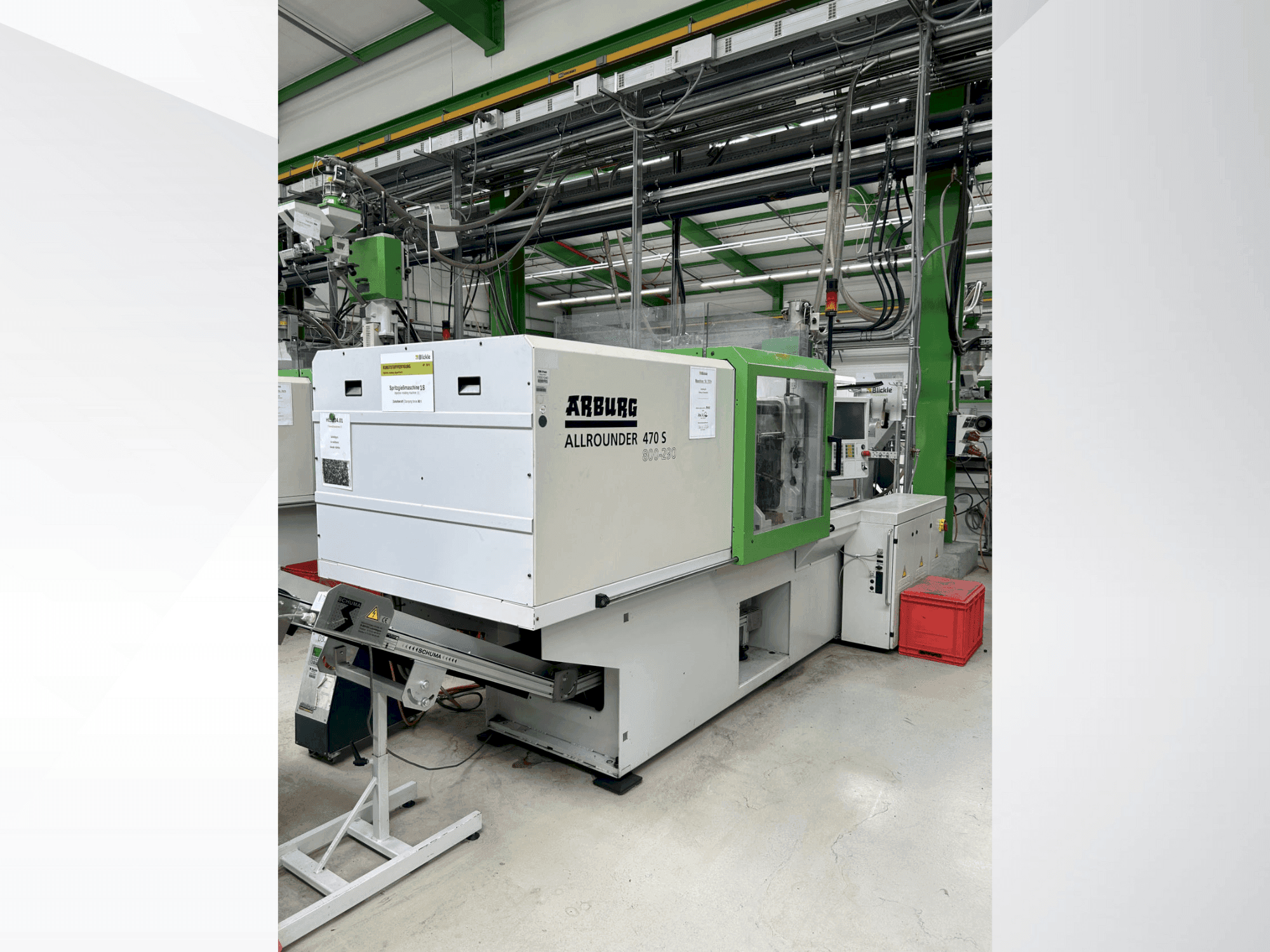 Vista Frontal  da Arburg 470 S / 800-290  máquina