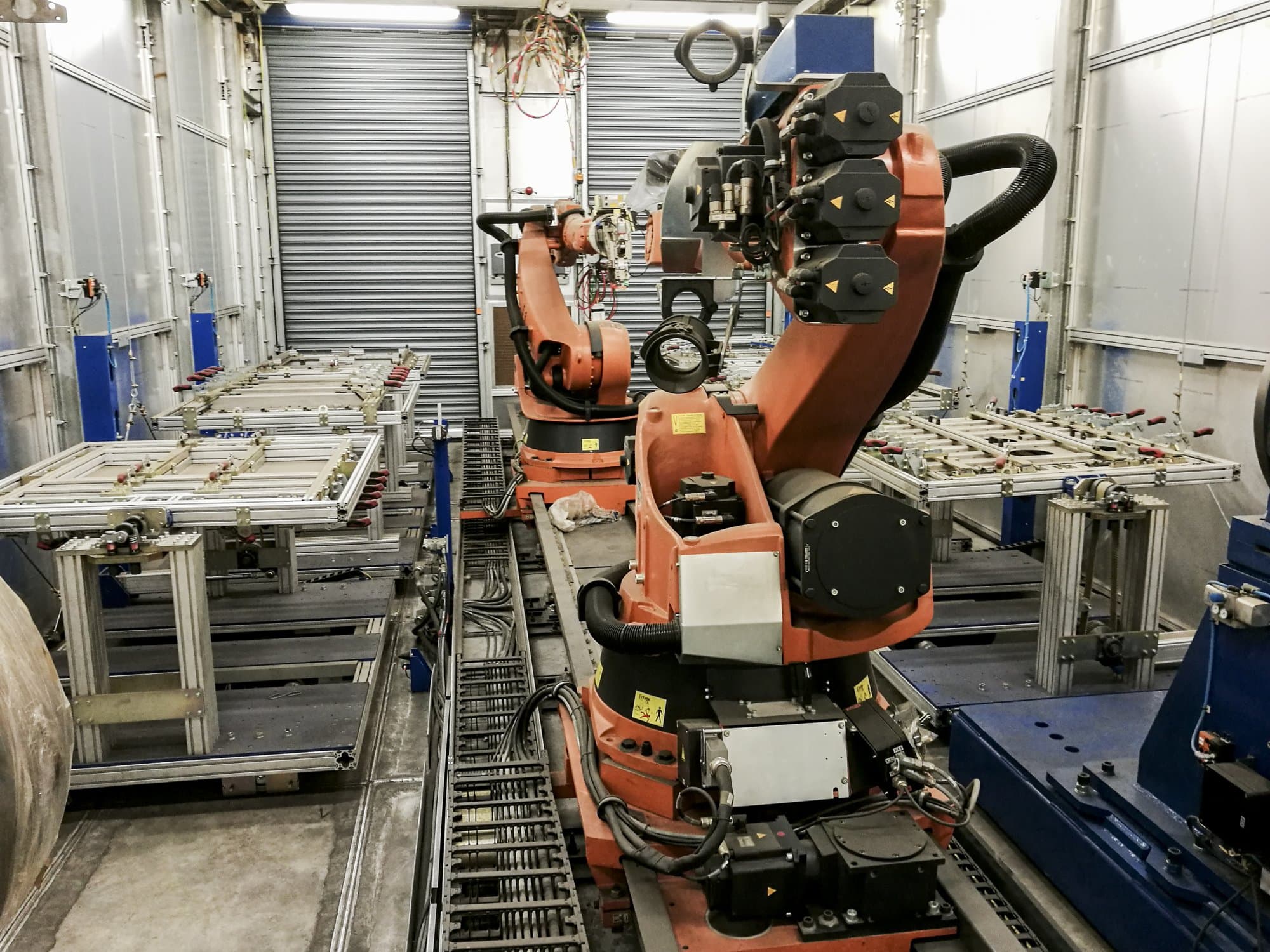 Detalhe  da KUKA KR 100-2 HA  máquina