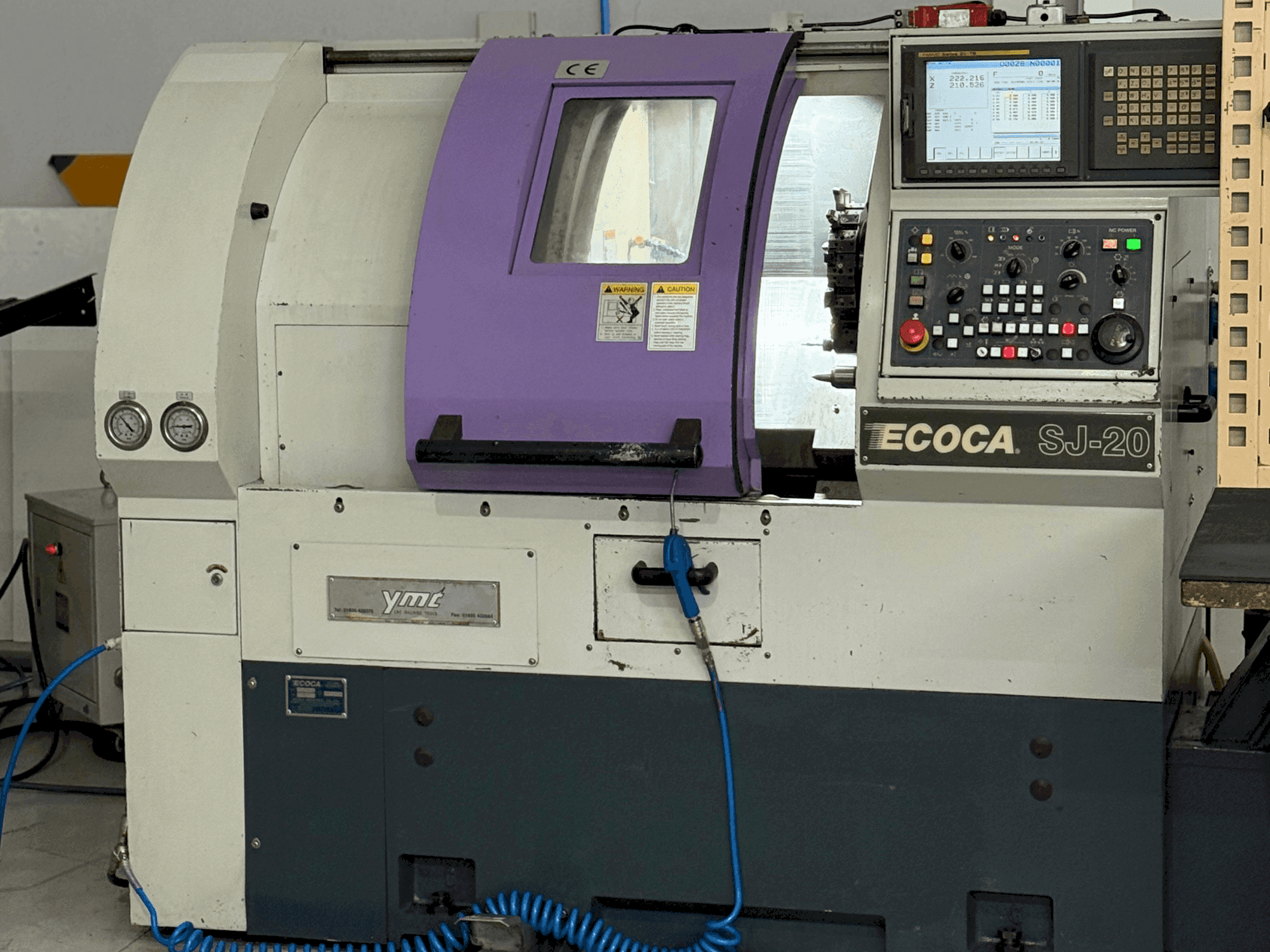 Vista Frontal  da ECOCA SJ-20  máquina