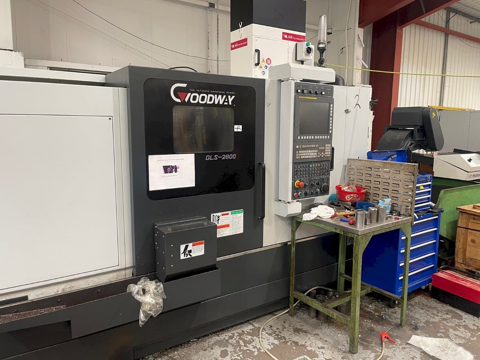 Vista Frontal  da Goodway GLS-2800  máquina