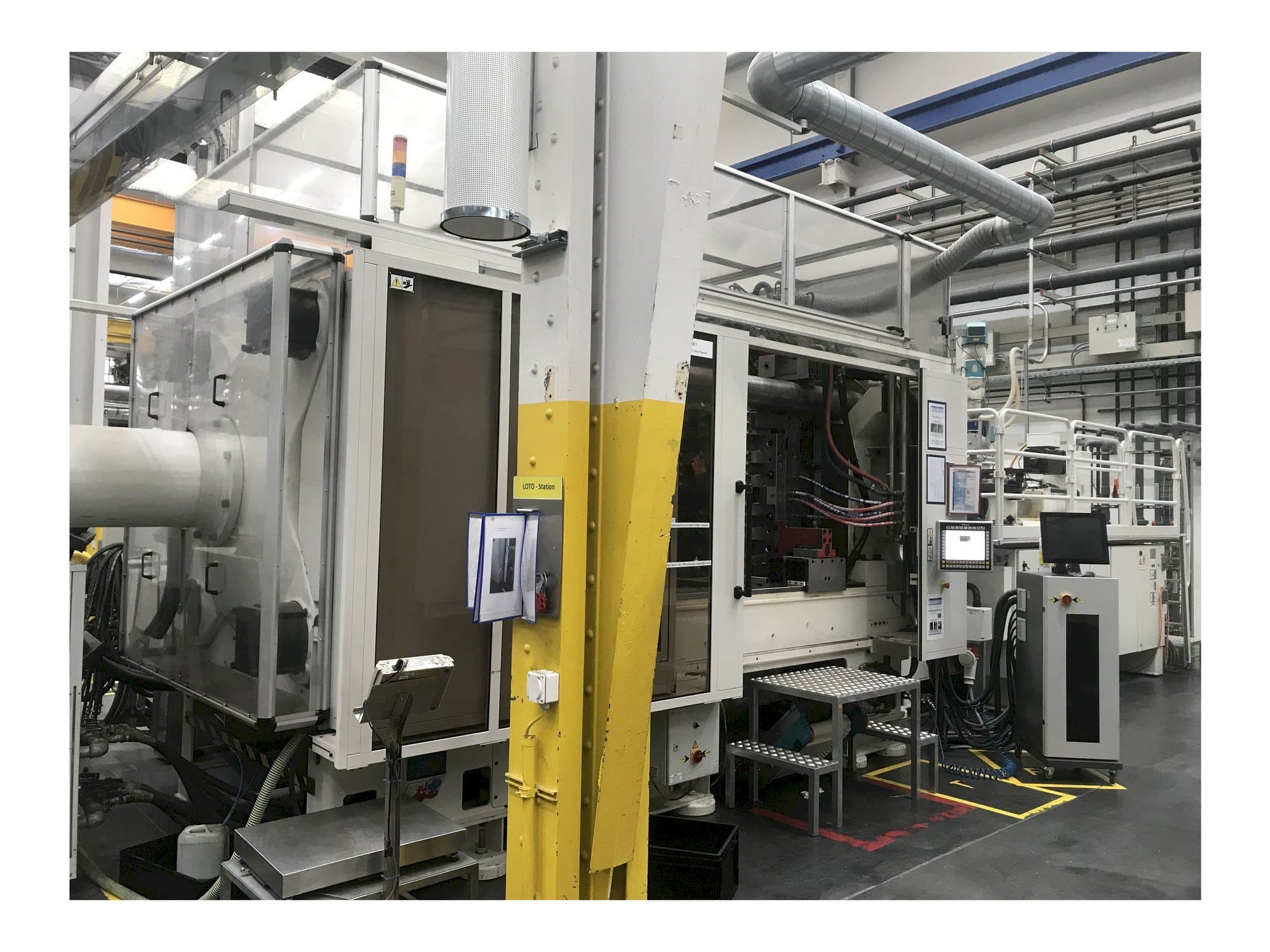 Vista Frontal  da Husky H650 RS 80/65  máquina