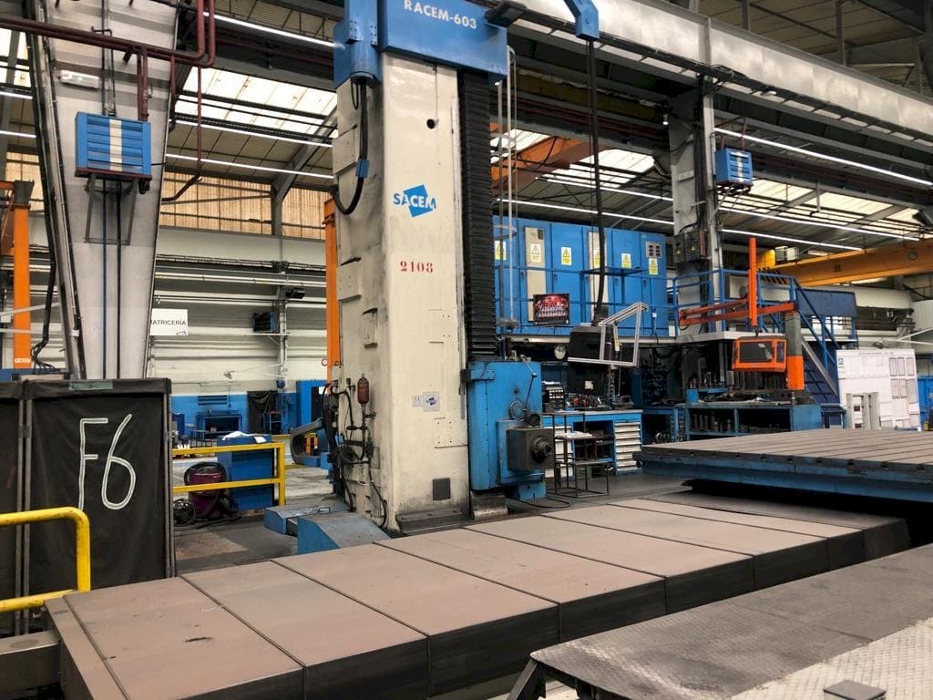 Vista Frontal  da Sacem									 Racem-603  máquina