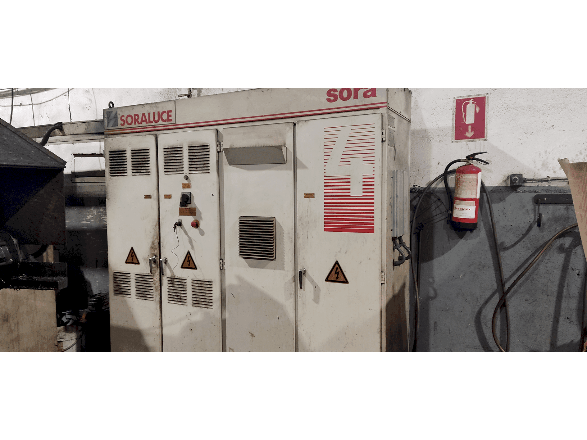 Vista Frontal  da Soraluce SORA 4  máquina