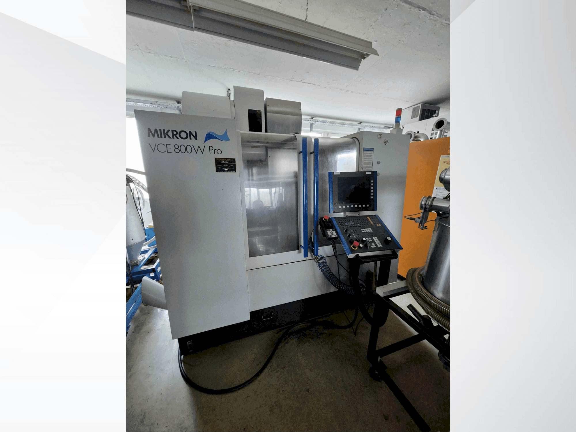 Vista Frontal  da MIKRON VCE 800W Pro  máquina