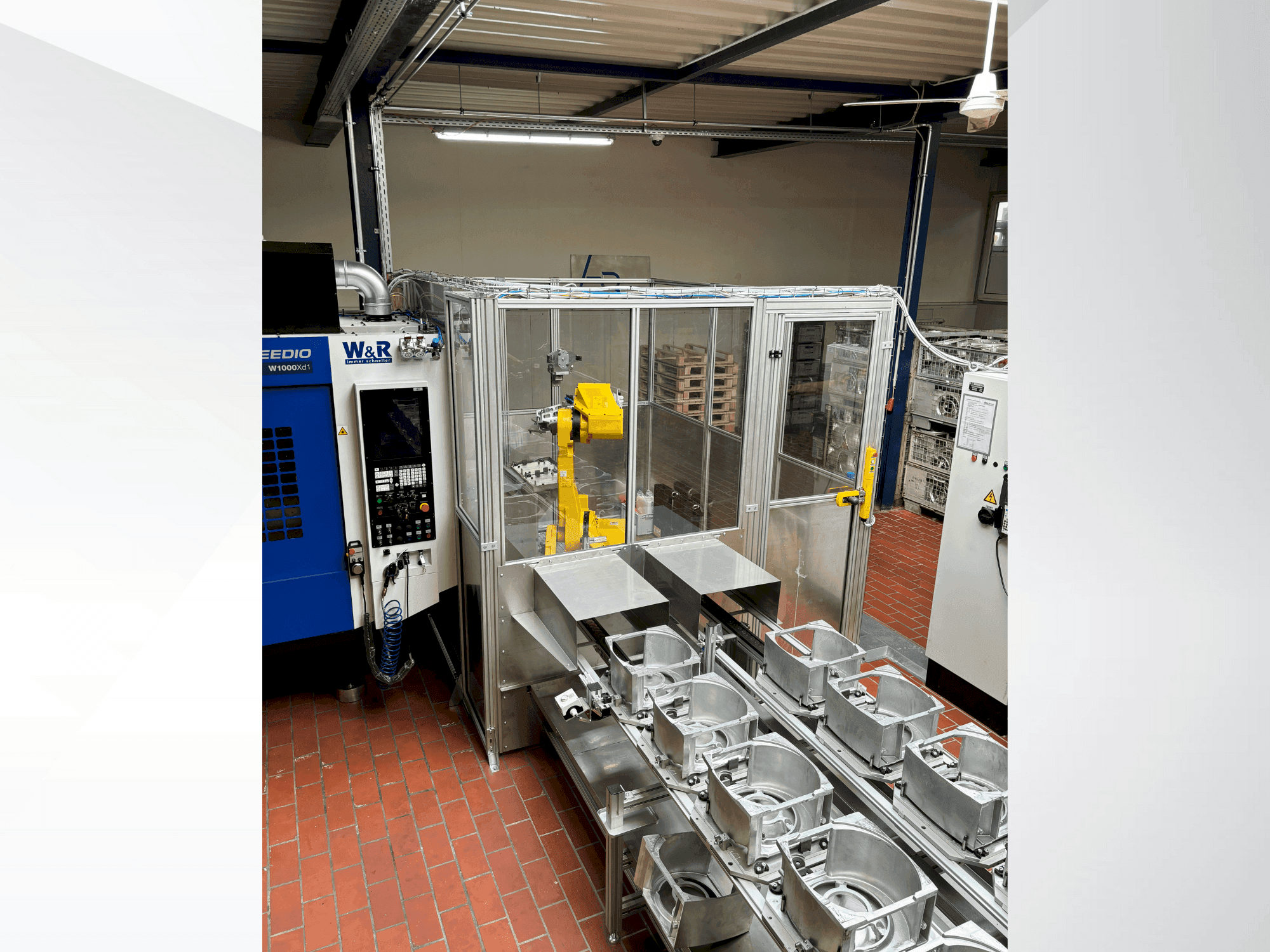 Vista Frontal  da FANUC M710 iC 70  máquina