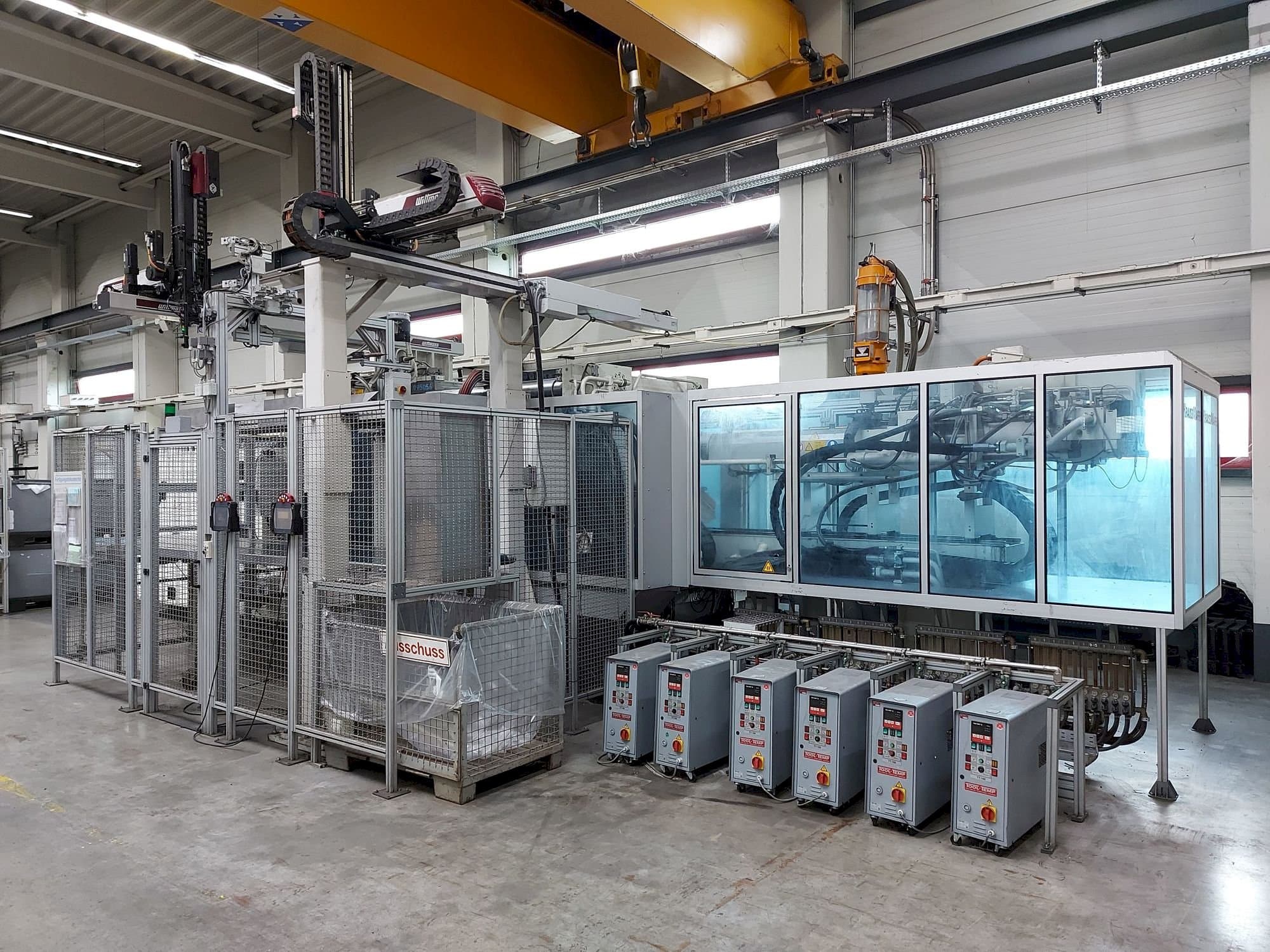 Vista Frontal  da Krauss Maffei 650 Tandem  máquina