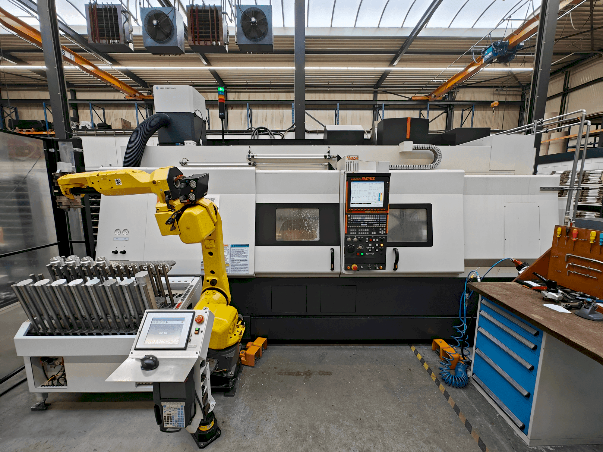 Vista Frontal  da Mazak Integrex 400-IV-S x 1500  máquina