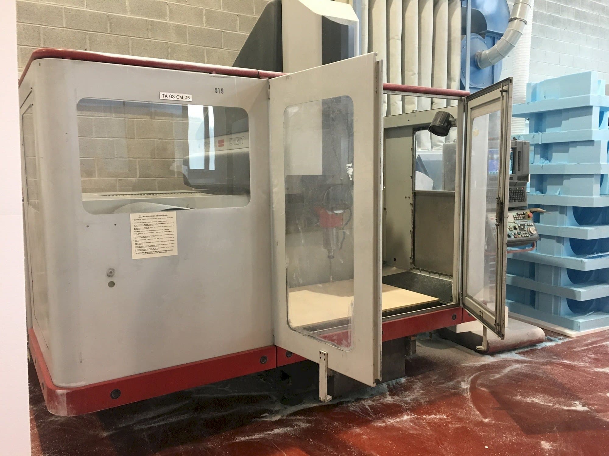 Vista Frontal  da Fidia Digit 165  máquina