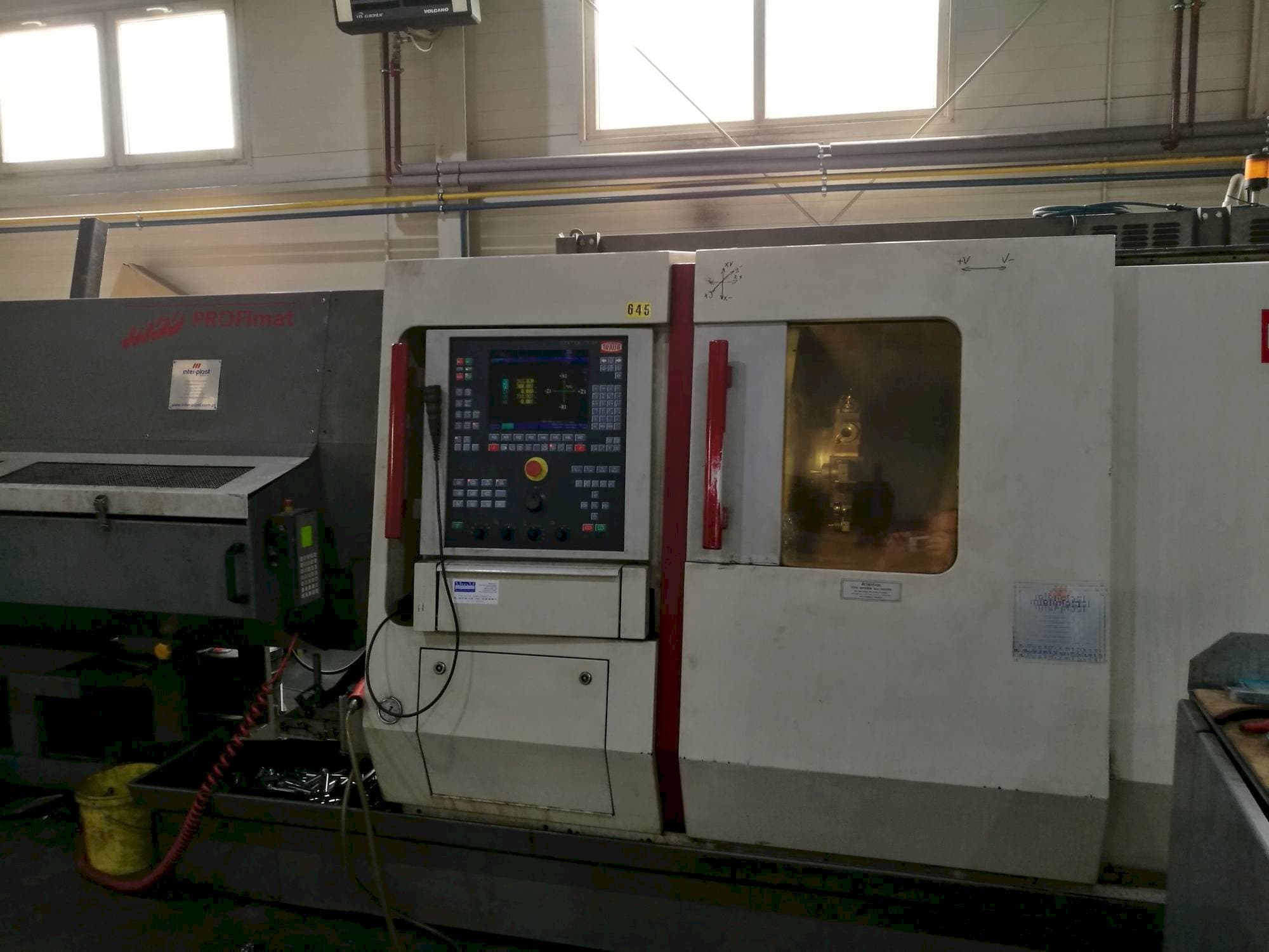 Vista Frontal  da TRAUB TNC 42/65  máquina