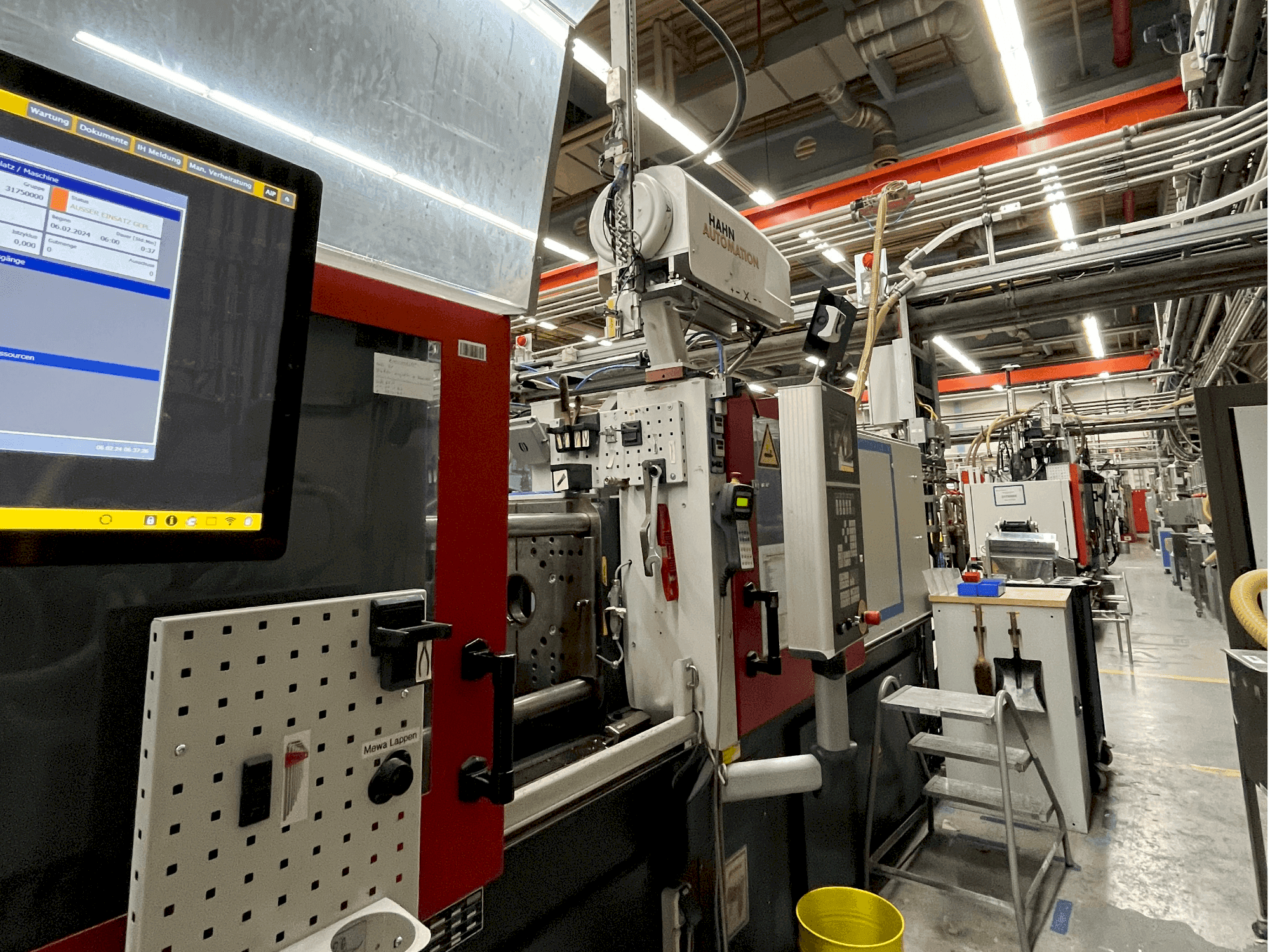 Vista Lateral Esquerda  da FERROMATIK EE 75  máquina