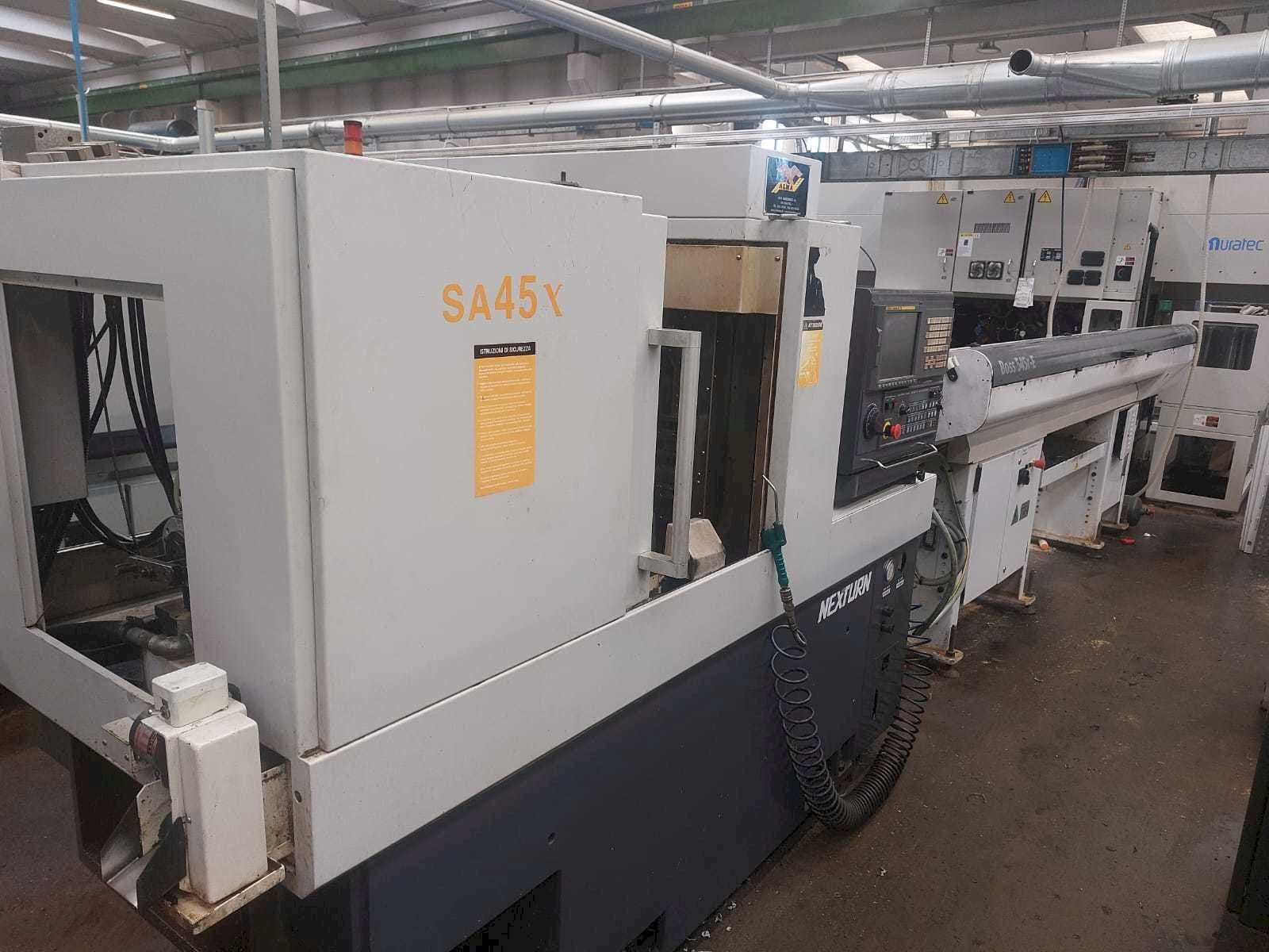 Vista Lateral Esquerda  da Nexturn SA 45X  máquina