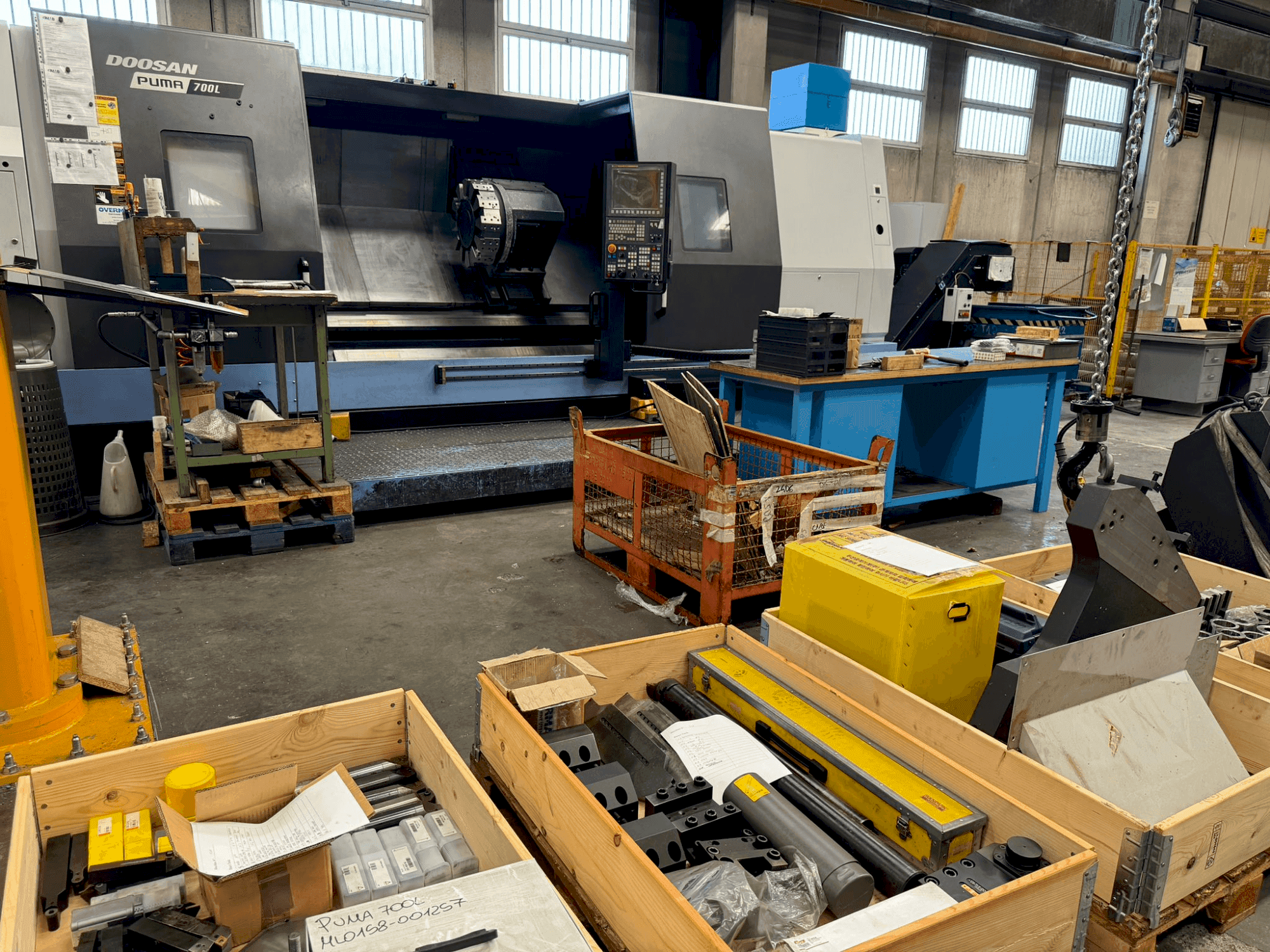 Vista Frontal  da DOOSAN PUMA 700L (2020)  máquina