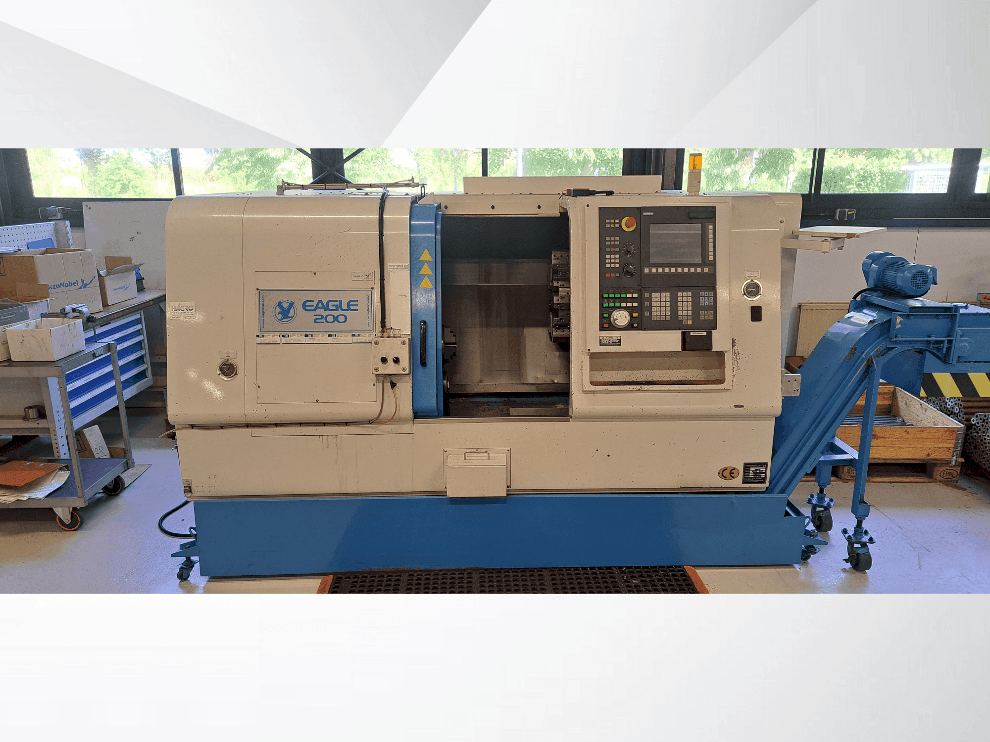 Vista Frontal  da Dugard									 Eagle FCL-200HT  máquina