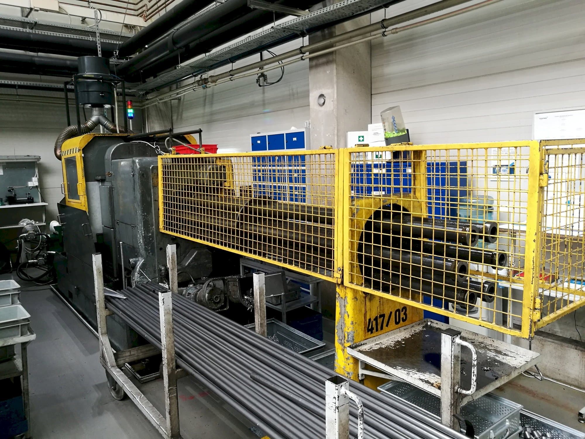 Vista Frontal  da Wickman 1  3/8"-6  máquina