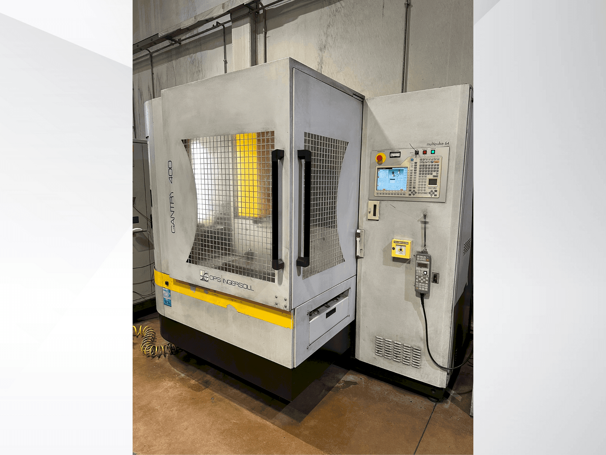 Vista Frontal  da INGERSOLL Gantry 400  máquina