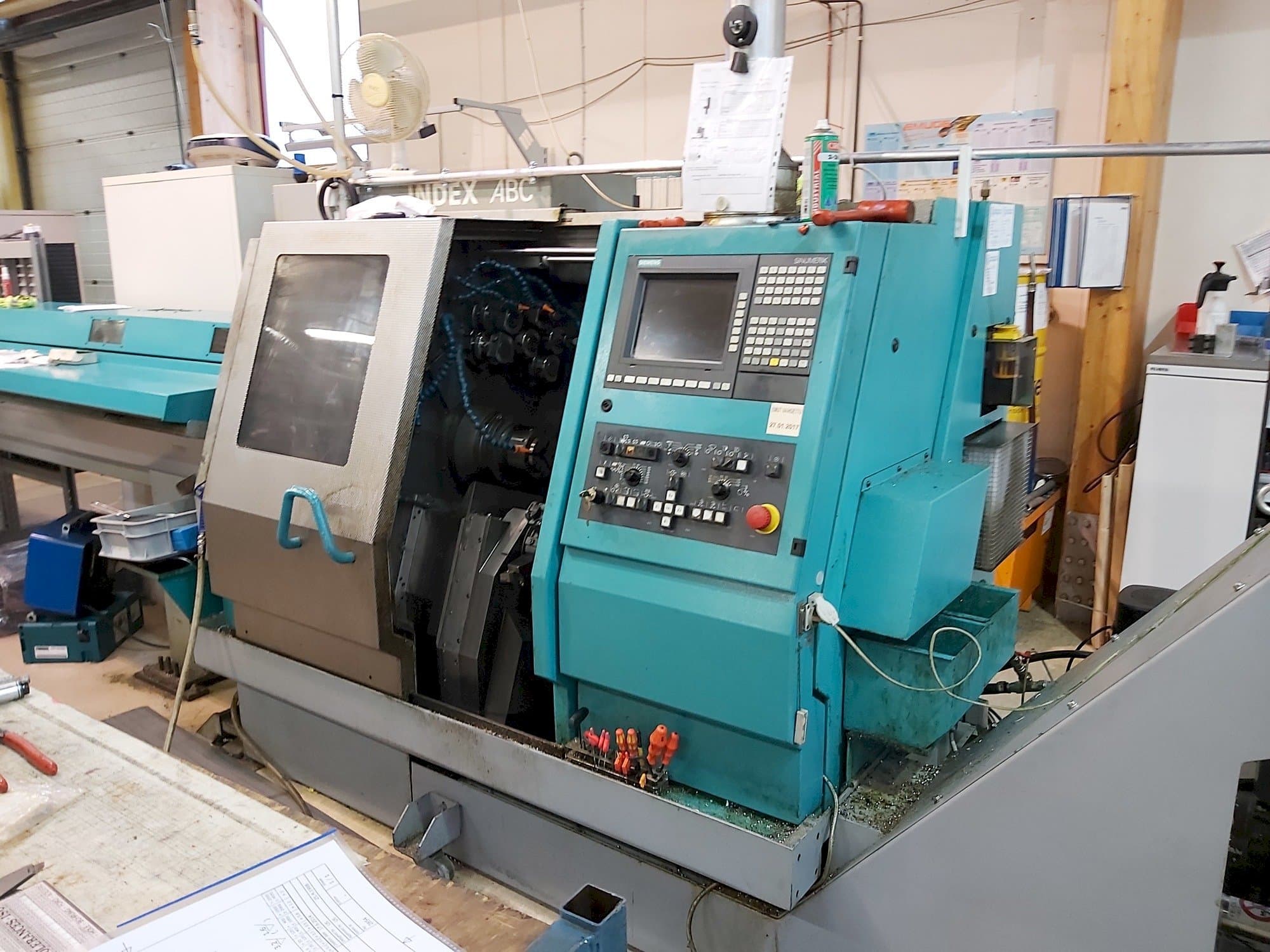 Vista Frontal  da Index ABC  máquina