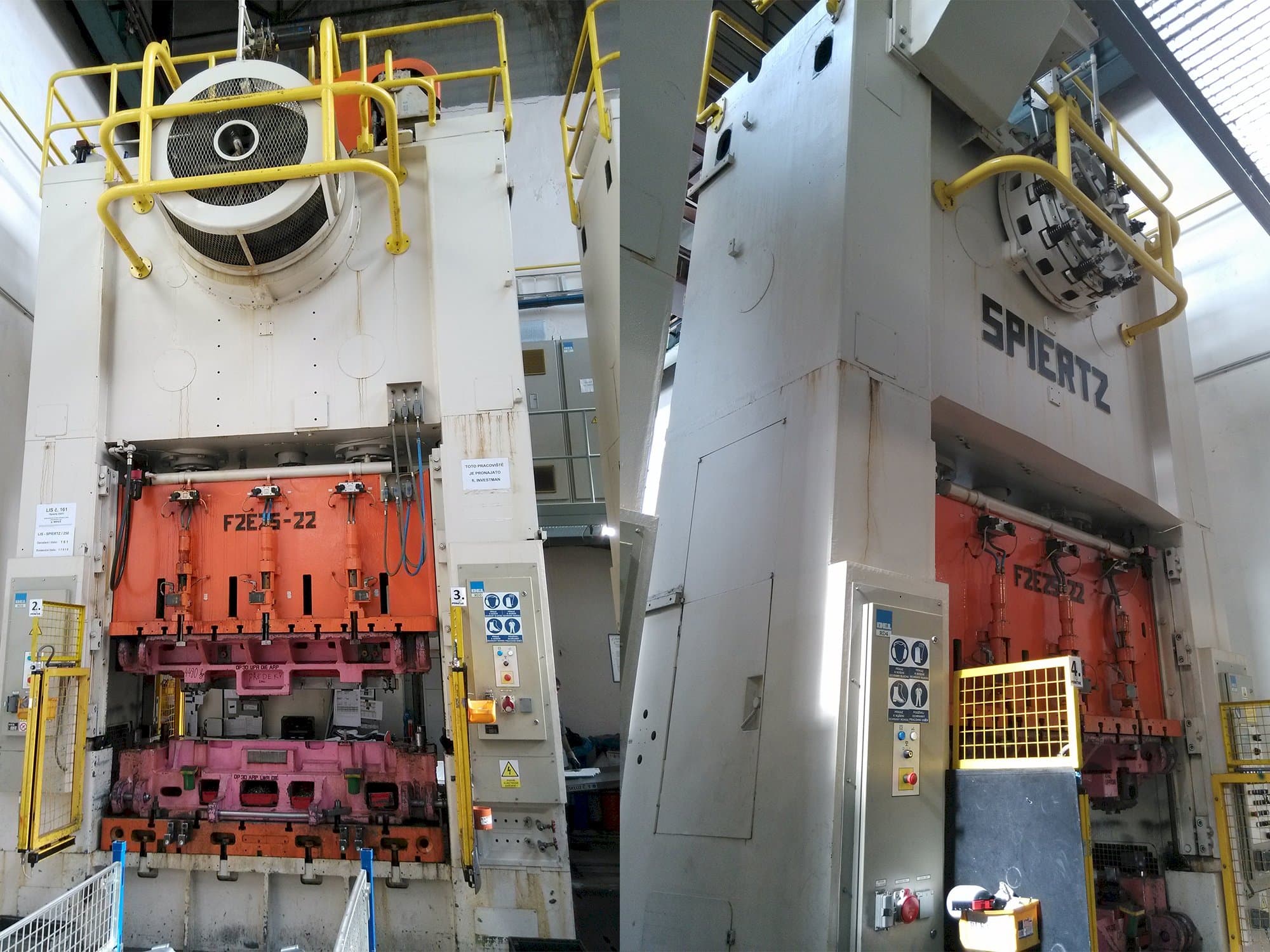 Vista Frontal  da Spiertz F2E 25x2.2  máquina