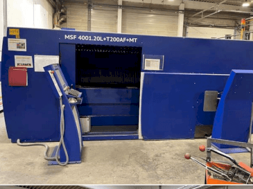 Vista Frontal  da MicroStep Fiber MSF 4001.20L  máquina