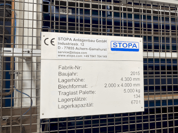 Vista Frontal  da TRUMPF STOPA LiftMasterCompact  máquina
