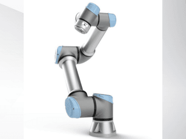 Vista Frontal  da Universal Robots UR-3e  máquina