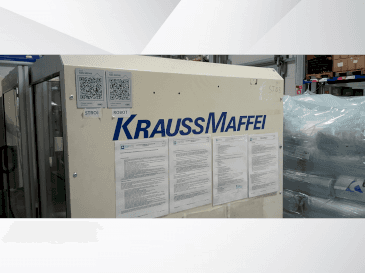 Vista Frontal  da Krauss Maffei 340 c2/80  máquina