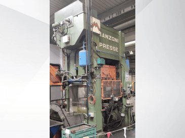Vista Frontal  da RAVNE PRESSES Manzoni 160  máquina