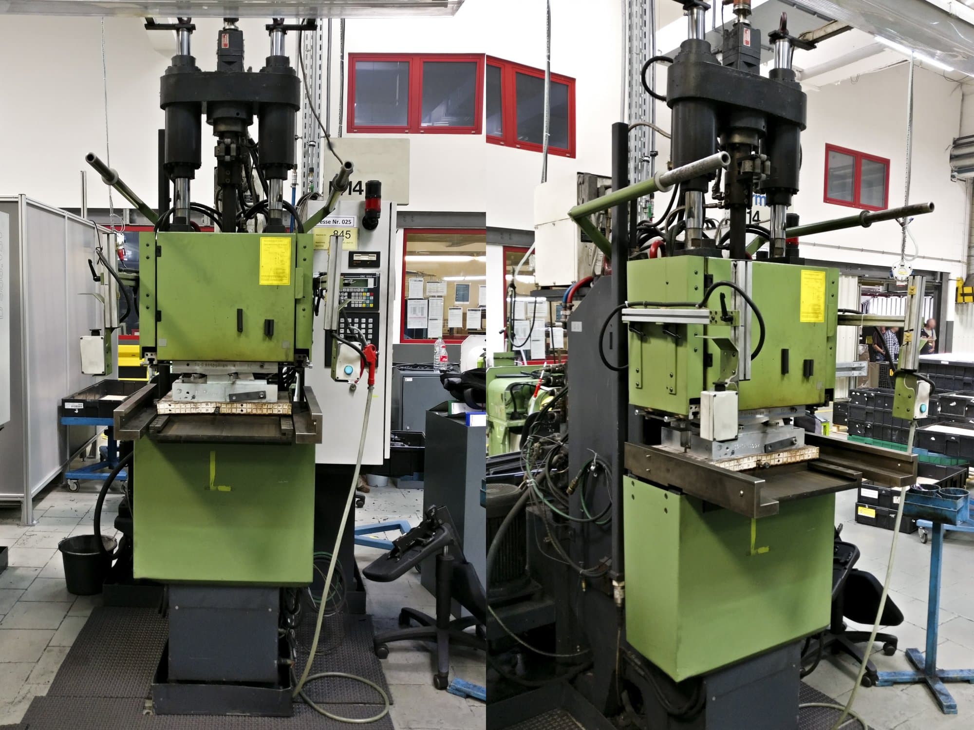 Vista Frontal  da Kloeckner Desma 956.050  máquina