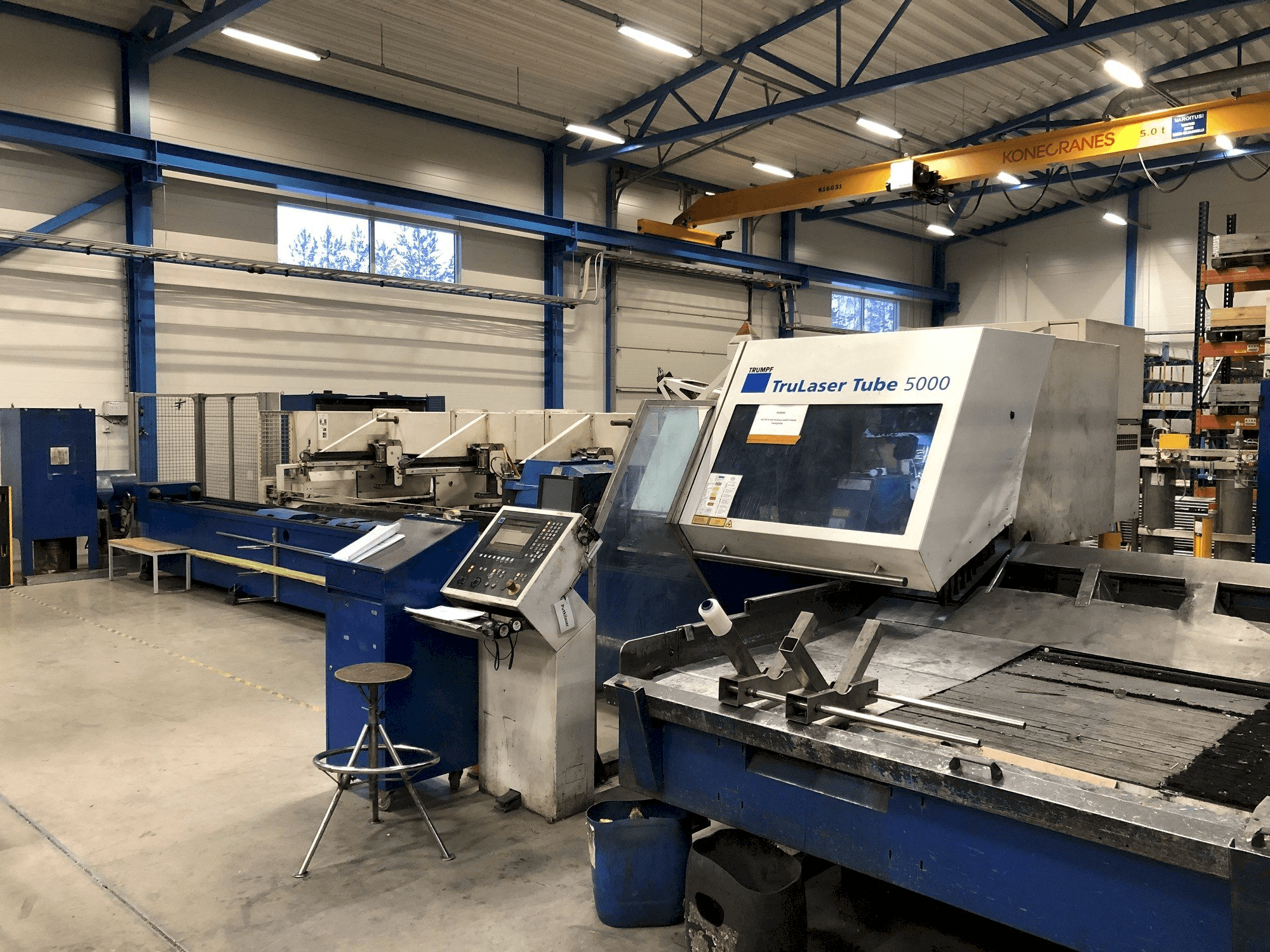 Vista Frontal da Trumpf TruLaser Tube 5000 máquina