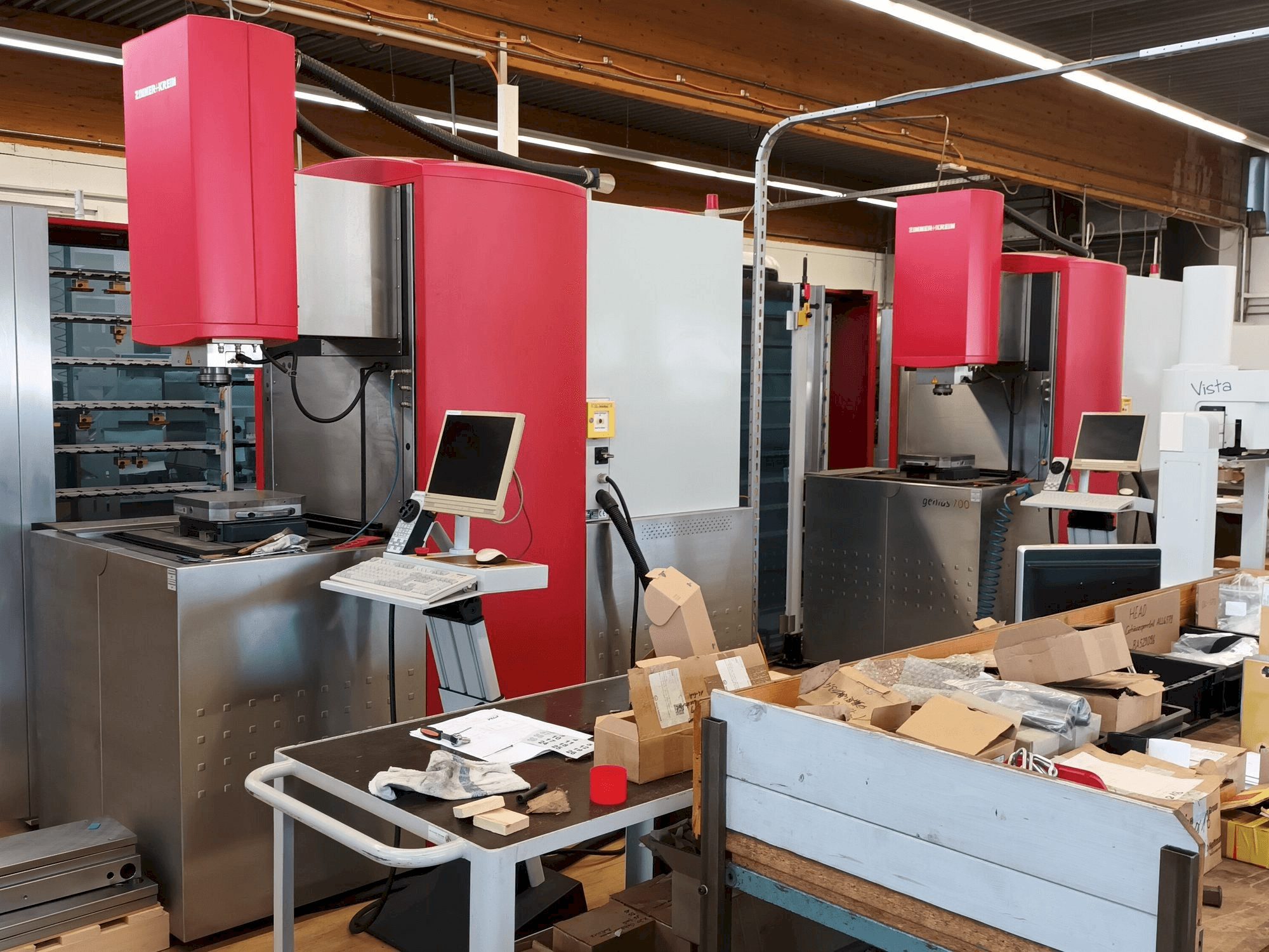 Vista Frontal da Zimmer+Kreim Genius 700 máquina