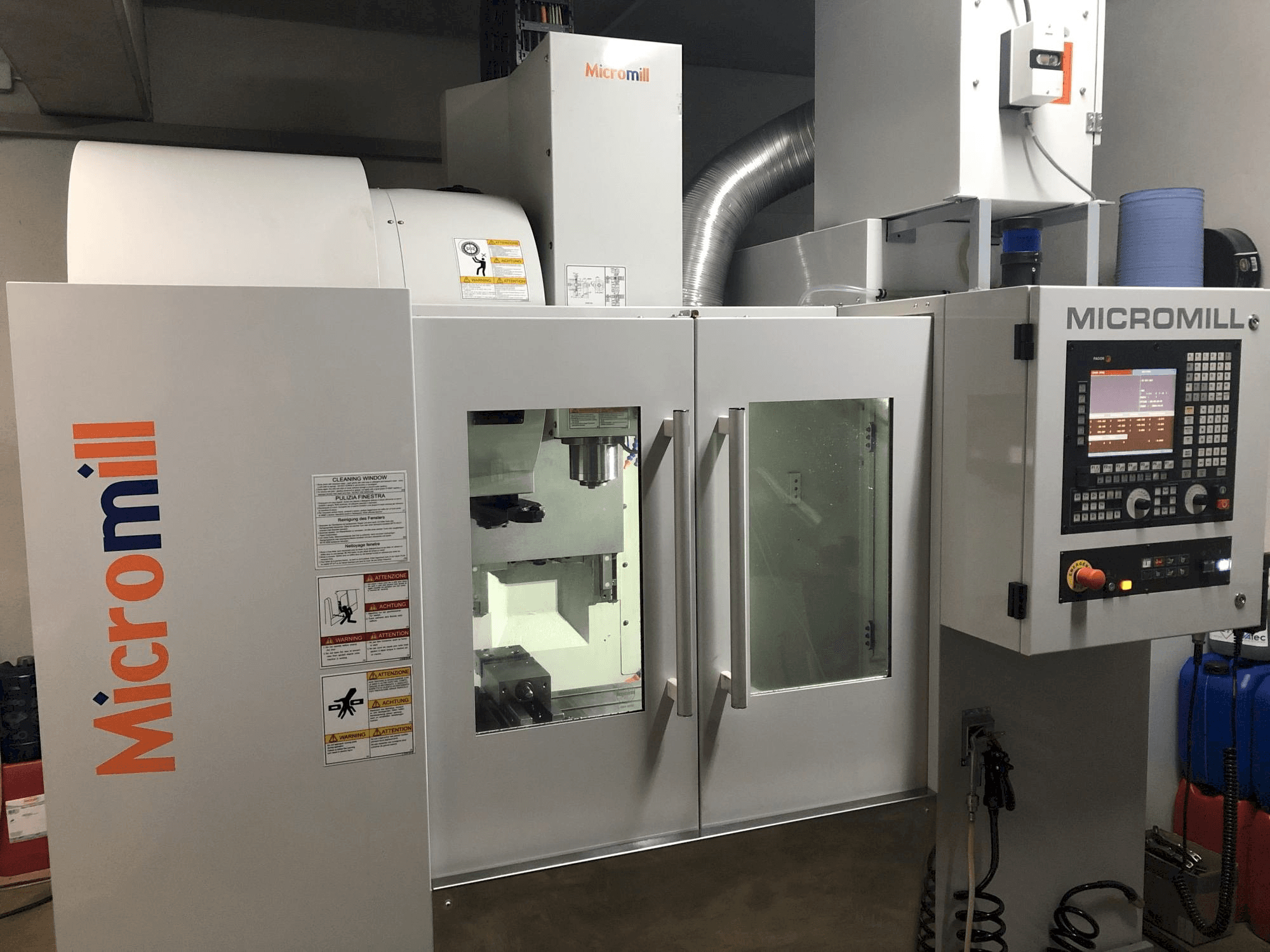 Vista Frontal da Micromill MM 430 máquina