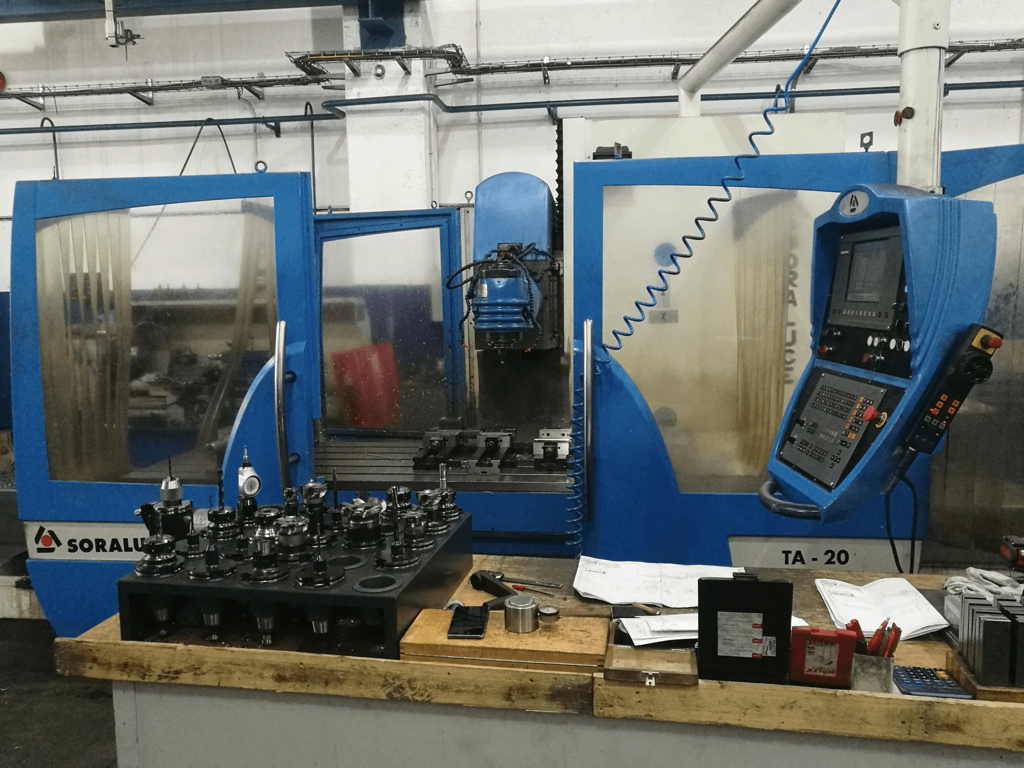 Vista Frontal da Soraluce TA-20 máquina