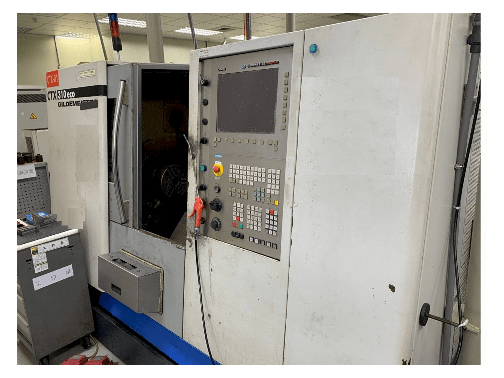 Vista Frontal da Gildemeister CTX 310V1 eco máquina