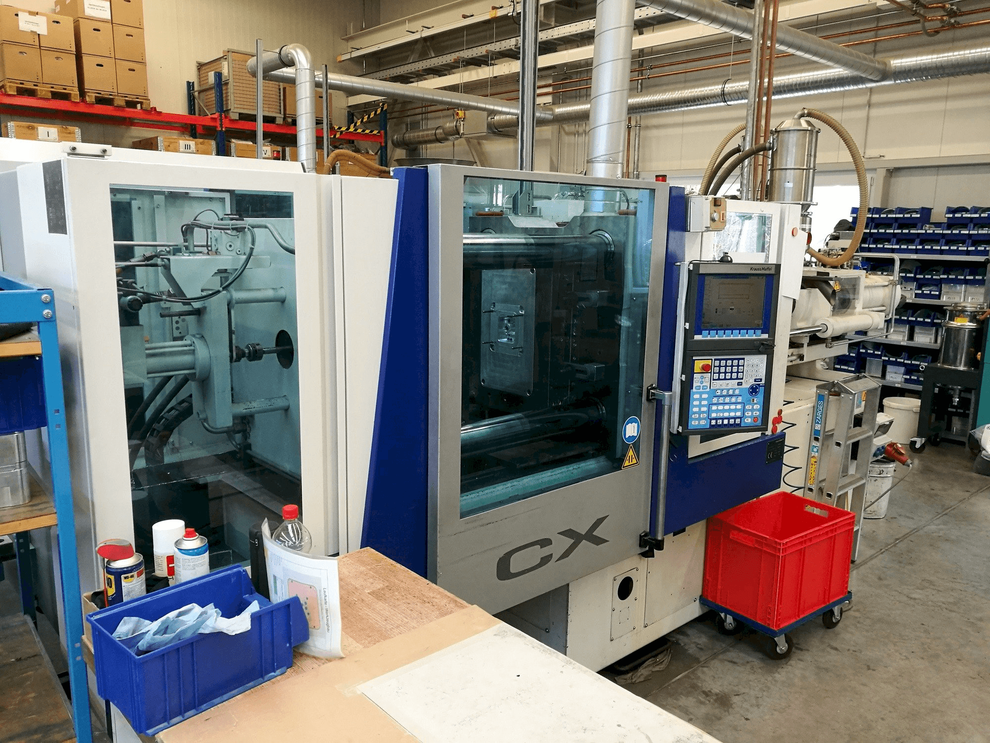 Vista Frontal da Krauss Maffei 160-1000 CX máquina